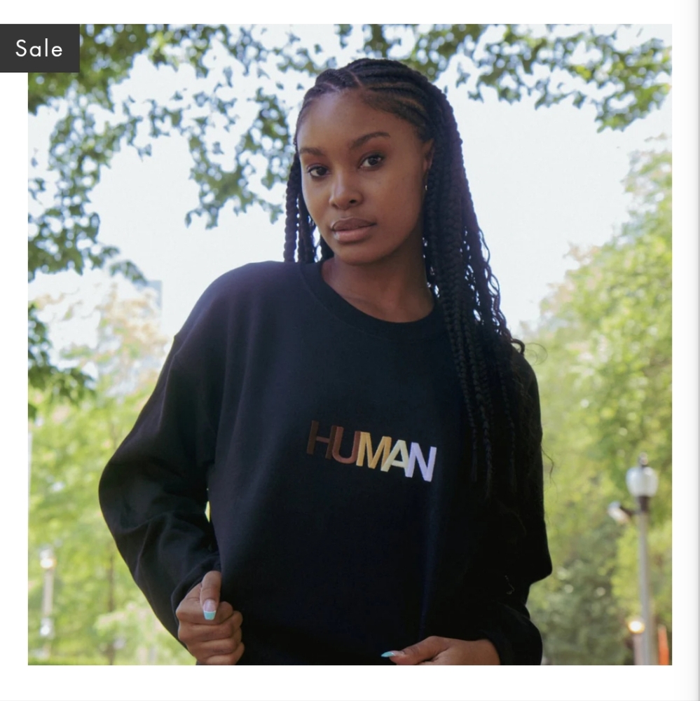 Guc Wear The Peace ✌️ 🕊️ Black Sweater With Human Embroidery Logo Size Medium